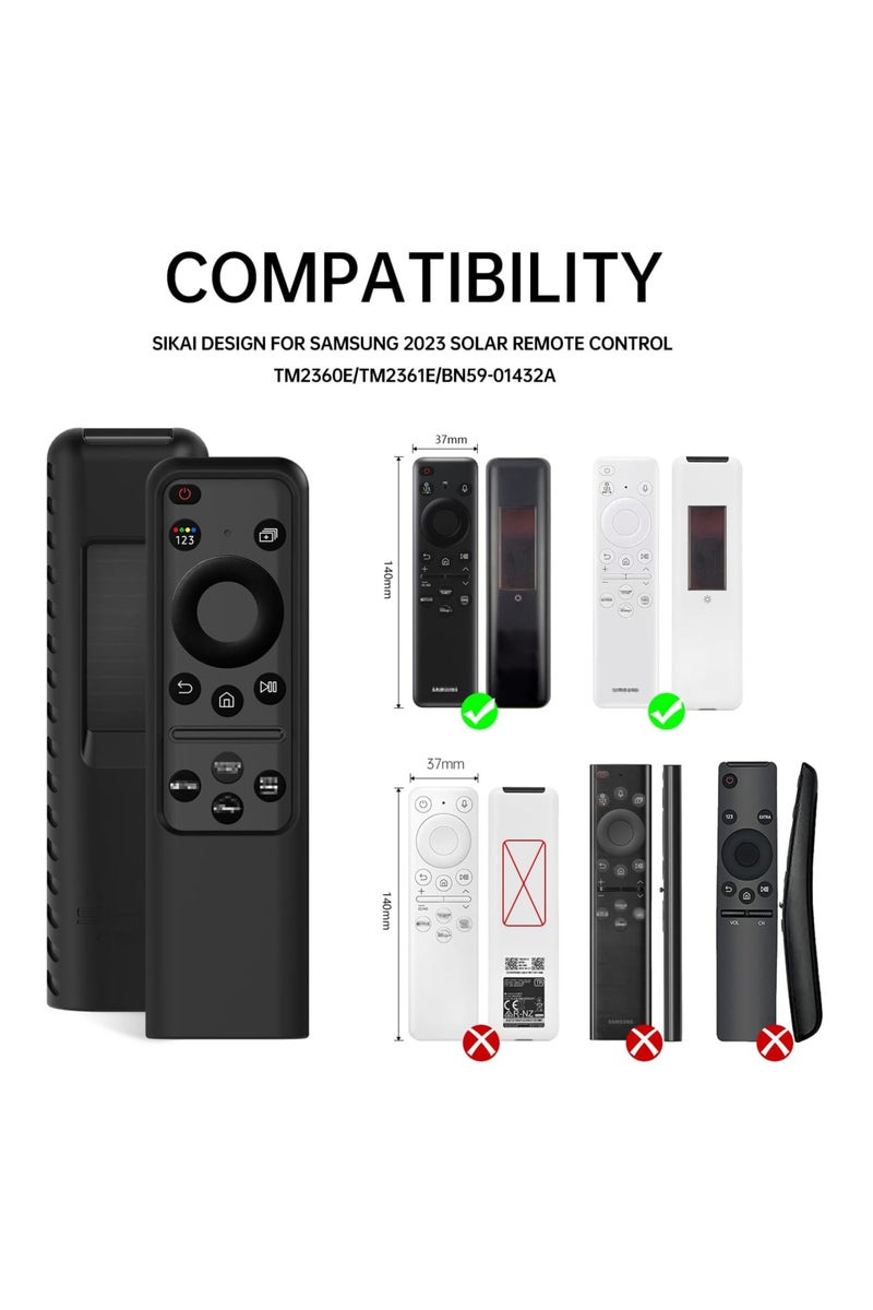 SIKAI CASE for Samsung Silicone Remote Cover Compatible with Samsung 2023,2024 TM2360E BN59 01432A TM2361E BN59 01455A Samsung Smart TV Remote Shockproof Dustproof Anit Lost with Lanyard - Image 2