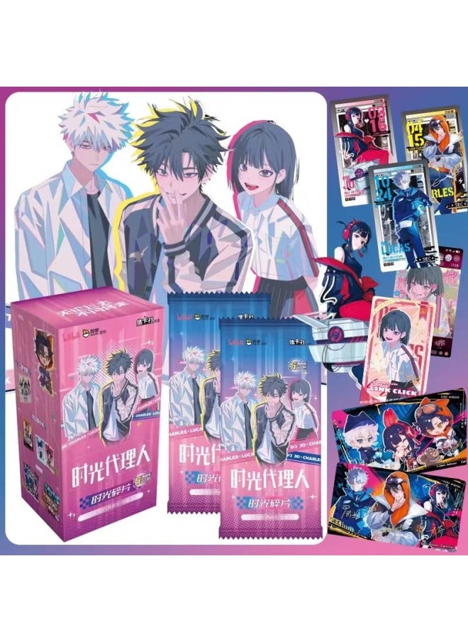 Jika Society Time Agent Second Time Fragments Time Fragments Collection Ins Style SSP Peripheral Blind Box Cards-Color:Time Agent-fun Play Card [full Box Of 8 Packs]  - Image 2