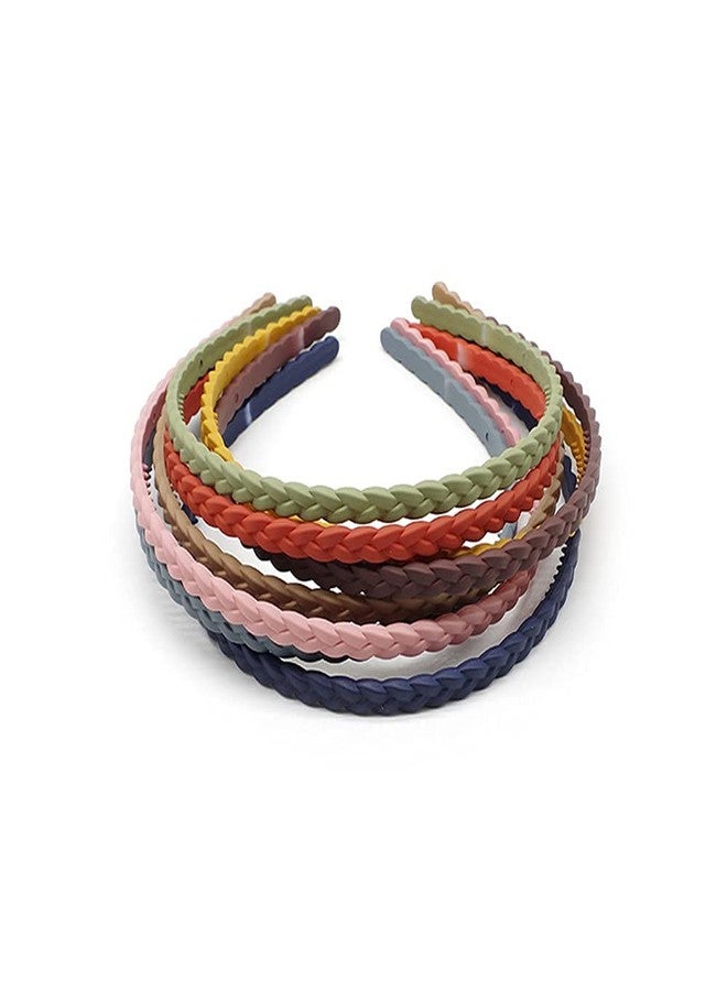 BAKEFY� New Women Frosted Solid Color Headband Hairband Head Hoop Girl Hair Accessories 12 BRAID MATTE - Image 5