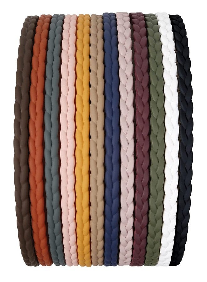 BAKEFY� New Women Frosted Solid Color Headband Hairband Head Hoop Girl Hair Accessories 12 BRAID MATTE - Image 2