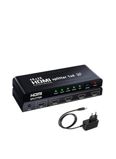 Generic 4K HDMI Splitter 1 in 4 Out Simultaneously HDMI Splitter 4 Monitors Mirror HDMI Splitter 1 in 4 Out Supports 4K UHD HDCP1.4 3D 1080P Full HD Compatible with X-Box HDTV Projectors  - Image 2