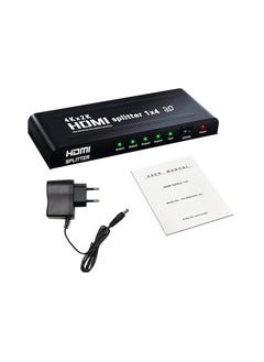 Generic 4K HDMI Splitter 1 in 4 Out Simultaneously HDMI Splitter 4 Monitors Mirror HDMI Splitter 1 in 4 Out Supports 4K UHD HDCP1.4 3D 1080P Full HD Compatible with X-Box HDTV Projectors  - Image 4