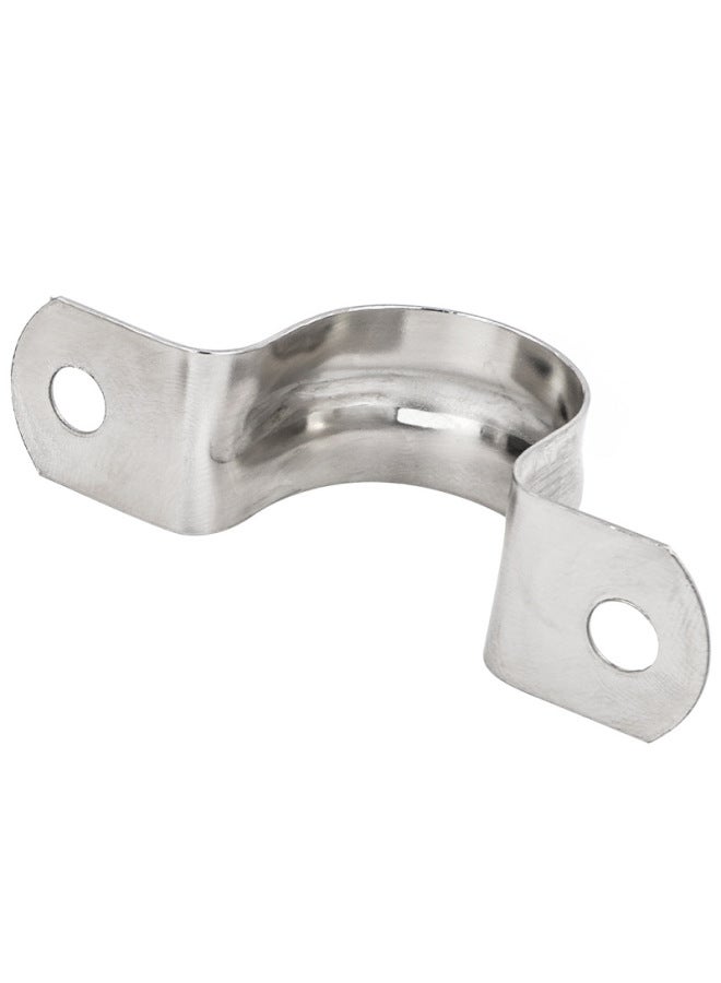 304 Stainless Steel Riding Card Rubber Strip Saddle Card Riding Buckle U-shaped Buckle Fixed Pipe Clamp Universal Hardware Pipe Clamp-Specification Model:M22 (without Tape)  - Image 5