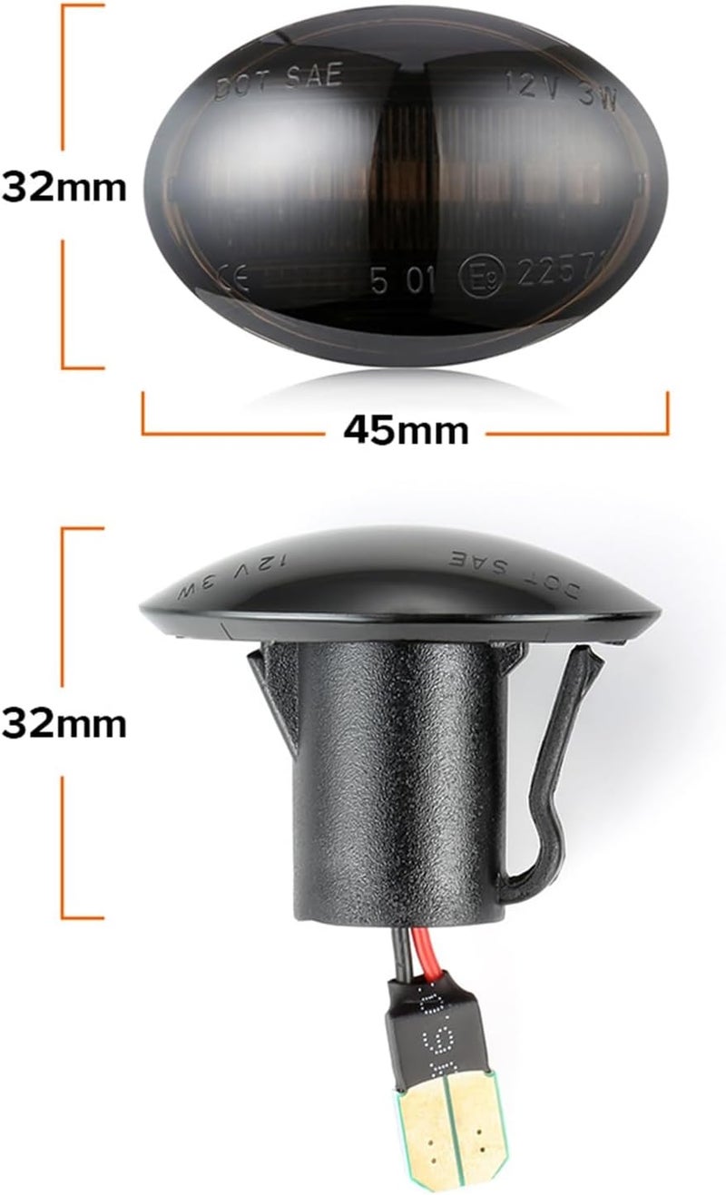 QASULER Dynamic Turn Signal Light for Select Vehicles - Image 2