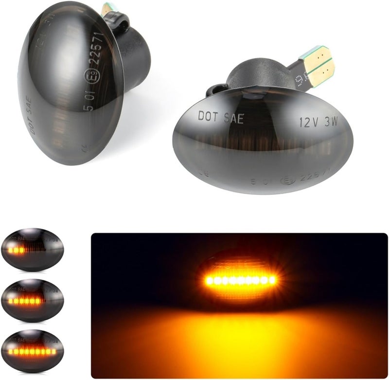 QASULER Dynamic Turn Signal Light for Select Vehicles - Image 5