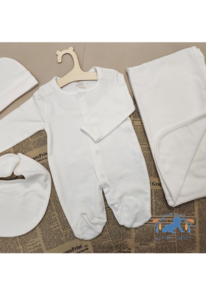 Newborn Set Consisting Of 6 Pieces - Luxurious Cotton Material - From 0 To 12 Months - Image 2