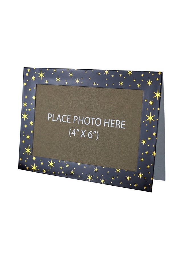 Iconikal Photo Frame Greeting Announcement Invitation Cards With Envelopes, Black And Gold, 16-Count  - Image 2