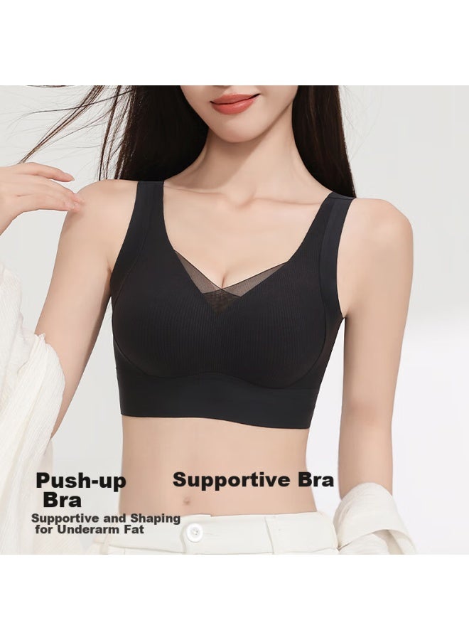 Ordifen Ordifen Seamless Push-up Bra For Women Plus Size, Lift And Support, Anti-sagging, Side Breast Control, Adjust Big Bust, Make Chest Look Smaller, Bra  - Image 2
