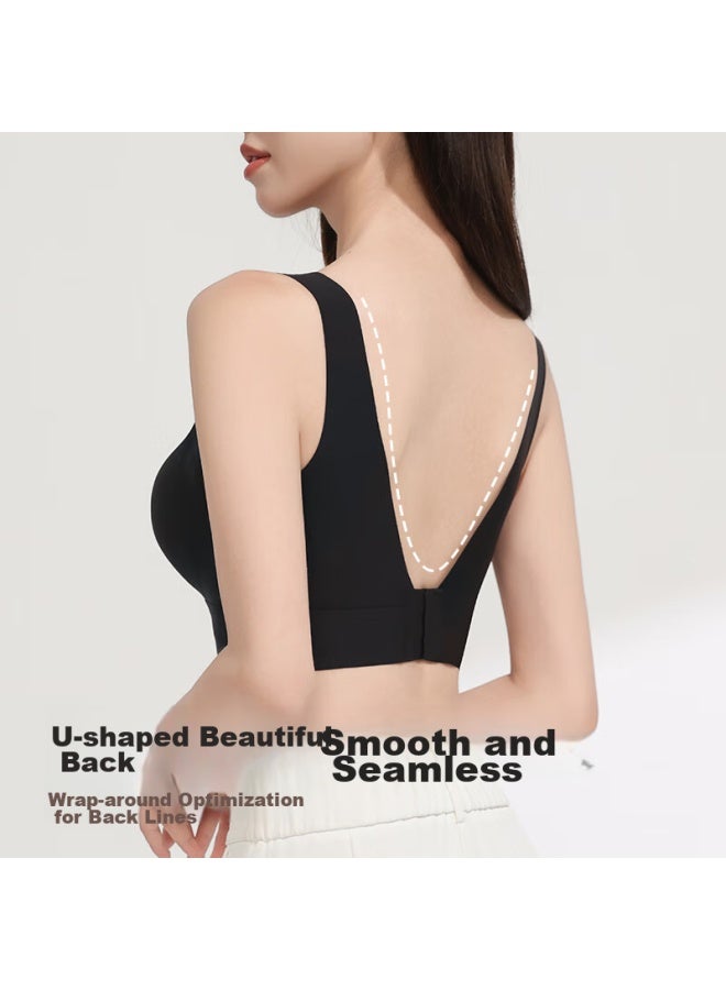 Ordifen Ordifen Seamless Push-up Bra For Women Plus Size, Lift And Support, Anti-sagging, Side Breast Control, Adjust Big Bust, Make Chest Look Smaller, Bra  - Image 3