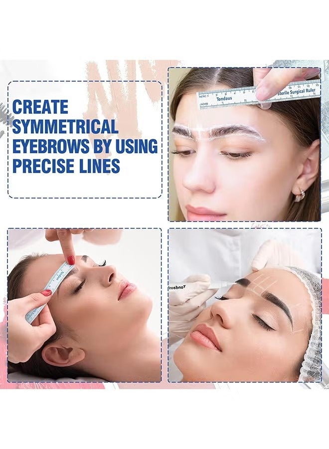 Tondaus 2 Sets Surgical Skin Markers and Precision Rulers for Eyebrow, Lip, and Skin Marking - Image 5