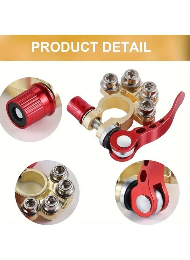 3 قطع موصلات طرف البطارية مع صمام أندرسون وملازم التحرير السريع رباعية الاتجاهات - Image 5