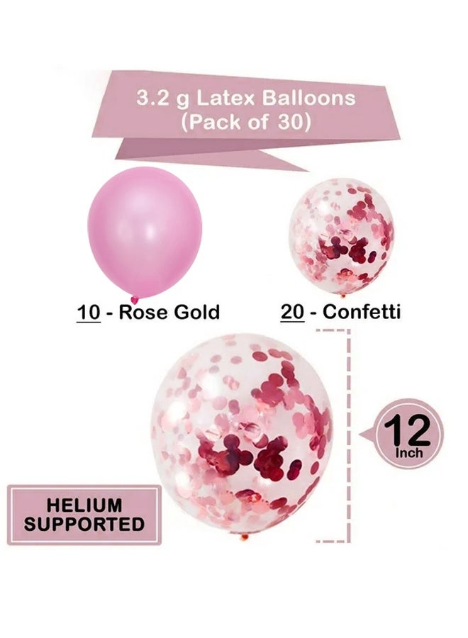 30-Piece Confetti & Latex Decorative Balloons, 10 Inch & 5 Inch Party Decoration Balloons - Image 4