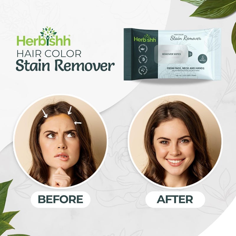 Herbishh Hair Color Stain Remover Wipes - 25 Wipes Travel Pack - Image 2