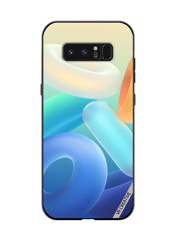 VR CREATIVE Protective Case Cover For Samsung Galaxy Note 8 Rings Design Multicolour - Image 1