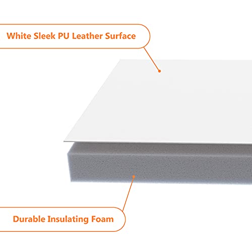 GCGOODS Window Air Conditioner Insulated Foam Panels, Winter Surround Insulation Side Panel with Top Seal Strip for Window AC Unit Indoor, White - Image 3