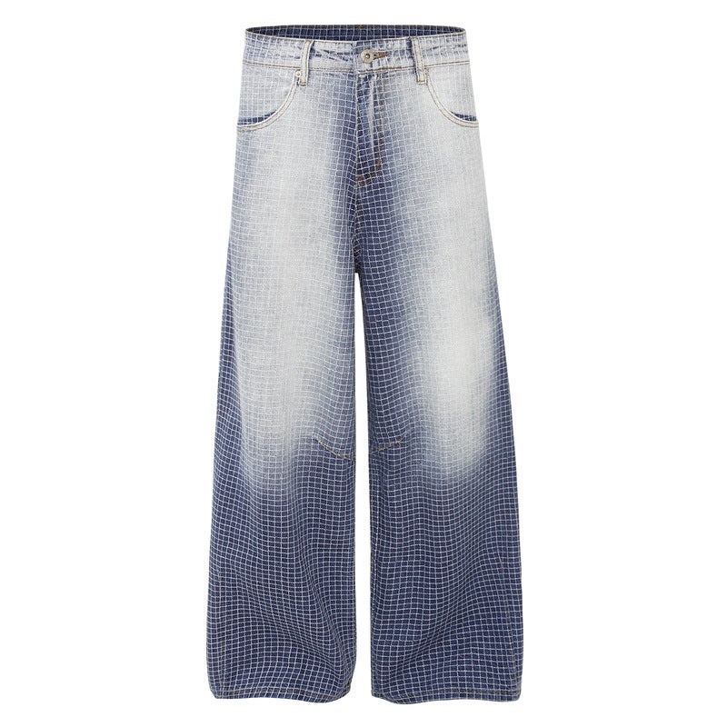 Unisex Classic Denim Jeans Loose Fit Daily Outdoor Wear - Image 1