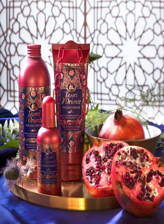 Tesori d'Oriente Persian Dream Bath Cream with Pomegranate, Red Tea 500ml 16.90fl oz - Image 3