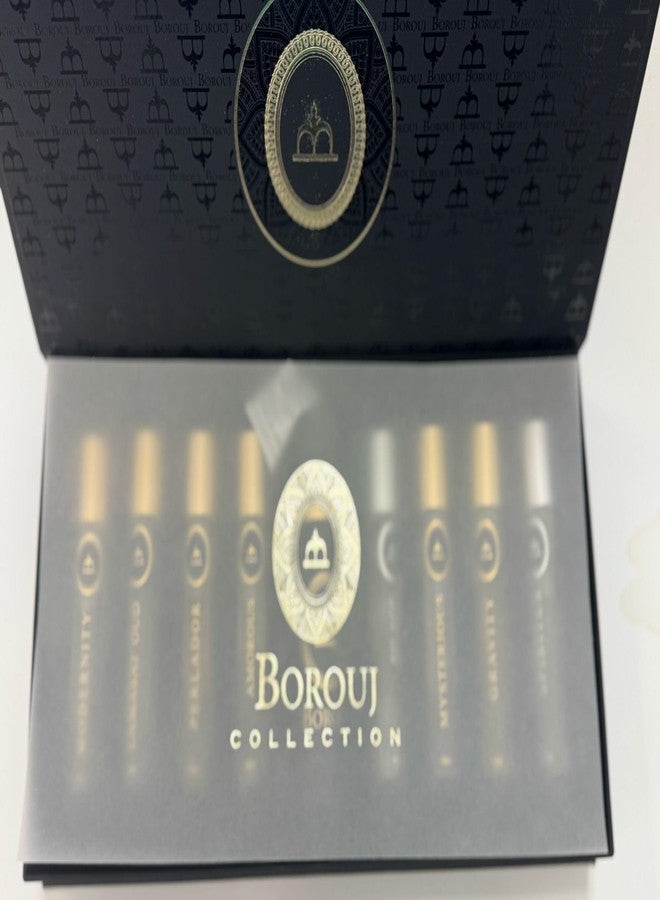 Dumont Borouj 8 Piece Discover Set For Women and Men (Perladore+Spiritus+ Mysterious+ Amorous+ Gravity+ Lamasat Oud+ Modernity +Silage) 10 ml each - Image 3