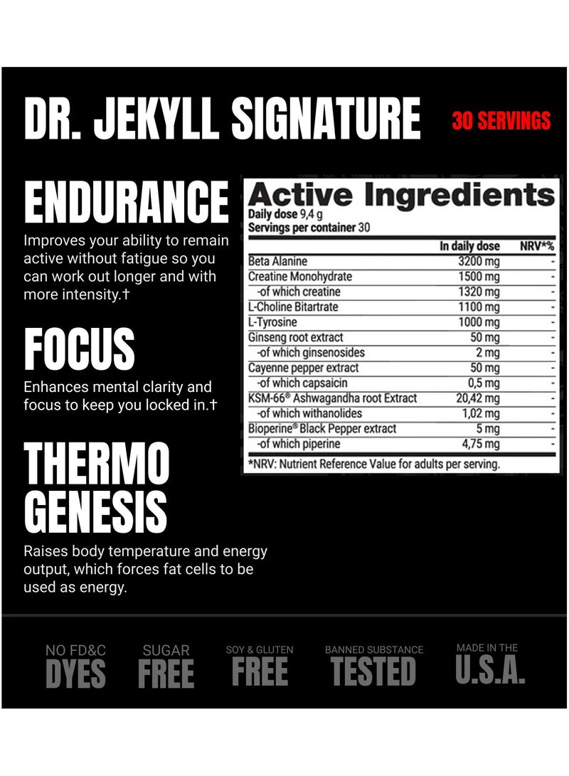 ProSupps Dr. Jekyll Signature Pre Workout Mixed Berry 282 g - Image 2