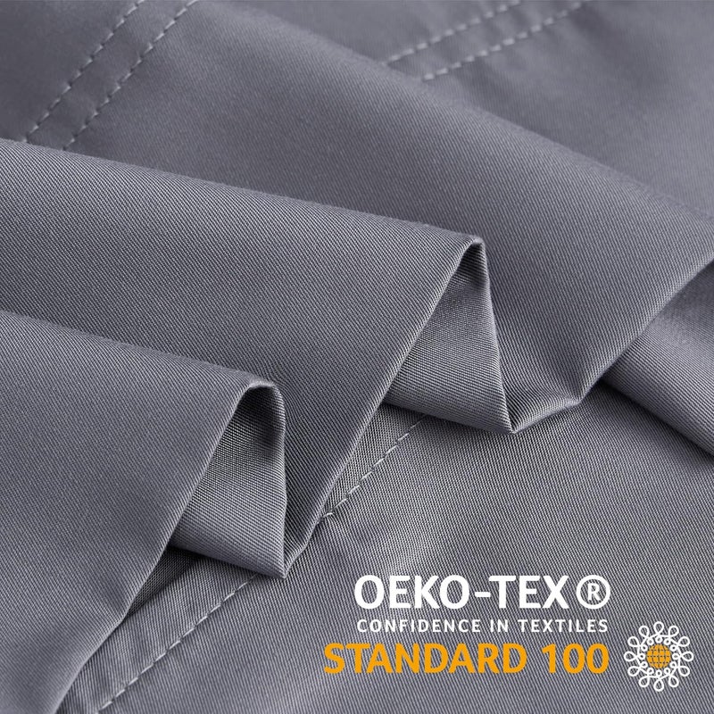 BEDELITE Anti slip Pillow Cases Standard Size Set of 2, Rayon Derived from Bamboo, Cooling Pillow Cases for Hot Sleepers & Night Sweats, Breathable and Silky Soft Envelope Pillowcases(Grey, 20"x26") Market mainstream color picks - Image 5