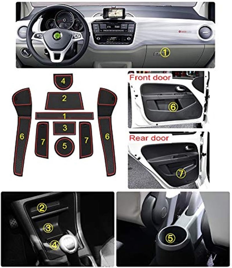 Vuzmode Non-Slip Car Mat Set for VW, Seat, Skoda - Image 3