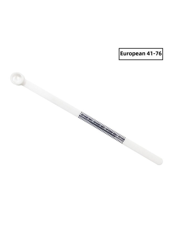 With Magnifying Glass Ring Measuring Strip Finger Size Measuring Soft Ruler Belt Measuring Ring Beauty-Model:Ring Strip European Style With Mirror White  - Image 1