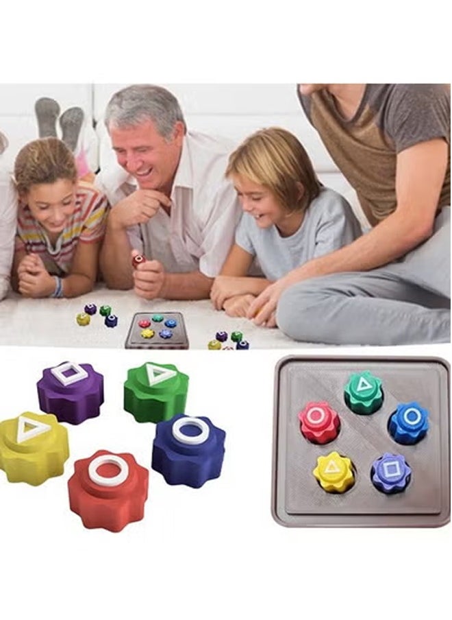 Tiokkss 2025 Korean Gonggi Game, 5PCS Gong-Gi Game Set, Korean Traditional Play Game Gonggi Stone Set Hand Eye Coordination Training Family Travel Games  - Image 5