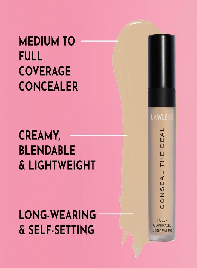 LAWLESS Conseal The Deal Lightweight Longwear Everyday Concealer - Cream Puff - with Antioxidants and Caffeine to Reduce Dark Circles and Puffiness. Long-Wearing, Self-Setting, Silicone-Free - 5 ml - Image 3