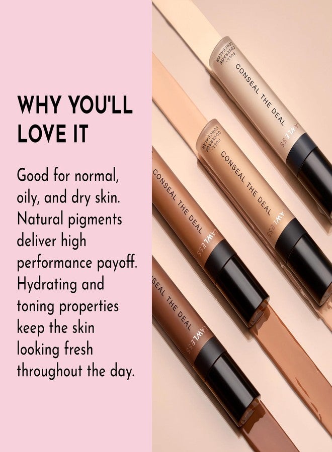 LAWLESS Conseal The Deal Lightweight Longwear Everyday Concealer - Cream Puff - with Antioxidants and Caffeine to Reduce Dark Circles and Puffiness. Long-Wearing, Self-Setting, Silicone-Free - 5 ml - Image 5