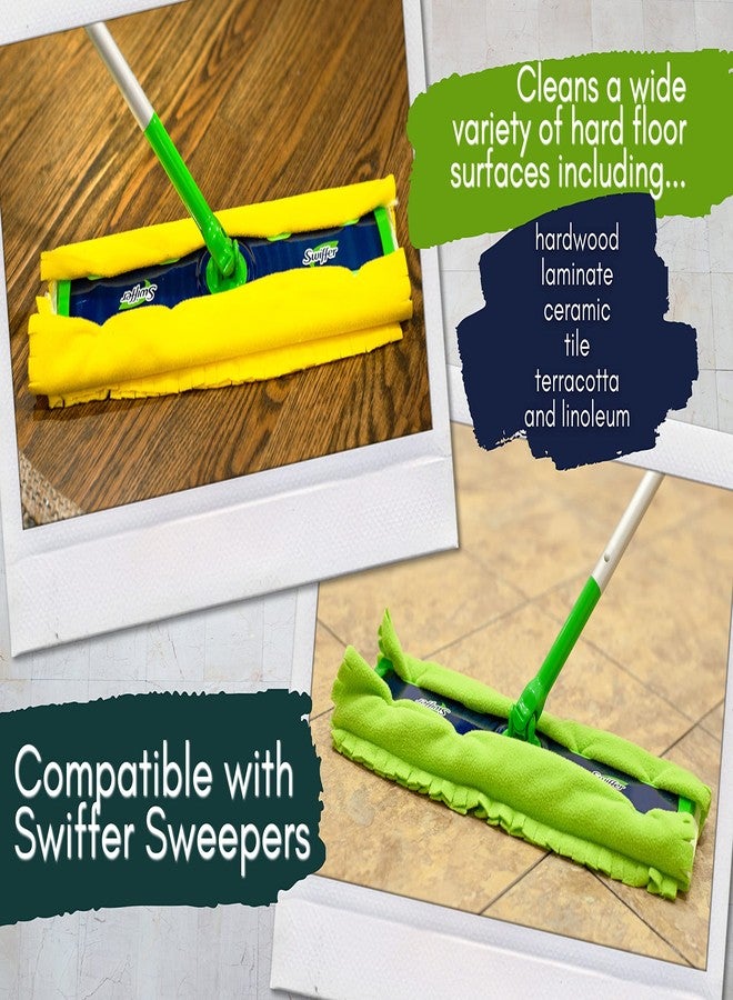 Xanitize Fleece XL Sweeper Mop Refills for Swiffer X-Large - Reusable, Dry Duster, for Hardwoods, Laminates - 5-Pack Rainbow II - Image 3
