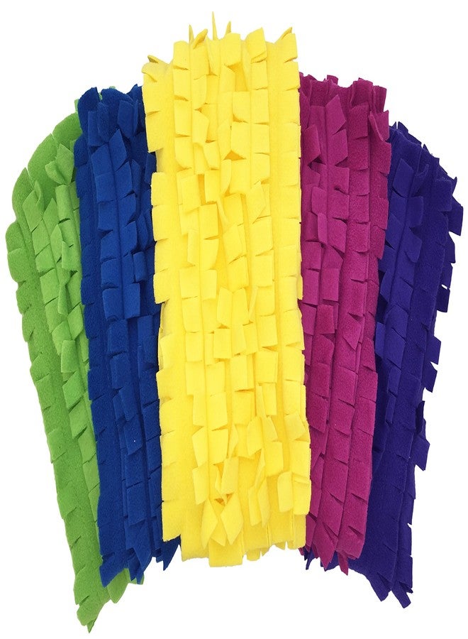 Xanitize Fleece XL Sweeper Mop Refills for Swiffer X-Large - Reusable, Dry Duster, for Hardwoods, Laminates - 5-Pack Rainbow II - Image 1