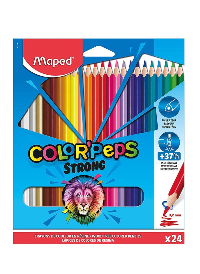 Maped 24-Piece Strong Colour Pencils Multicolour  - Image 1