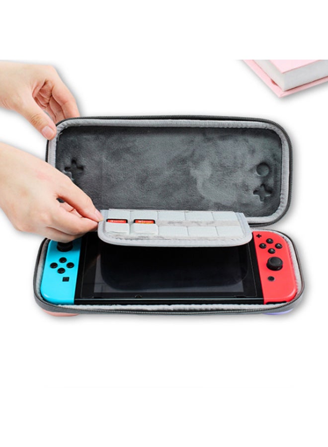 general Nintendo Switch Storage Bag NS Host Oled Skin-friendly Gradient Protection Hard Bag Switch Portable Waterproof Bag-Product Color:NS Purple Pink Gradient Nylon on Bag - Image 5