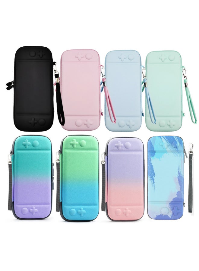 general Nintendo Switch Storage Bag NS Host Oled Skin-friendly Gradient Protection Hard Bag Switch Portable Waterproof Bag-Product Color:NS Purple Pink Gradient Nylon on Bag - Image 2