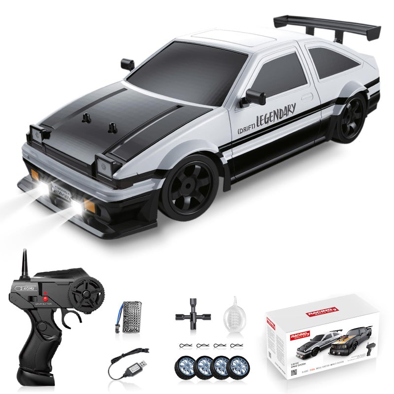 Sakeye RC Drift Car Drifting RC Car for Adults 116 24GHz 4WD Remote Control Cars with Smoke LED Lights Rechargeable Battery and Drifting Tires Toy Cars for Boys Kids - Image 3