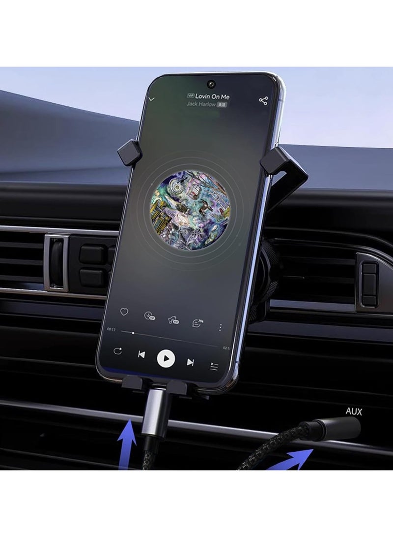 سلك توصيل USB C إلى سماعة الرأس 3.5 مم للسيارة، محول كبل الصوت من نوع C إلى مقبس AUX 3.5 مم متوافق مع Samsung Galaxy S24 S23 S22 S21 Note 20، Pixel 4 5 XL بطول 1 متر. - Image 4