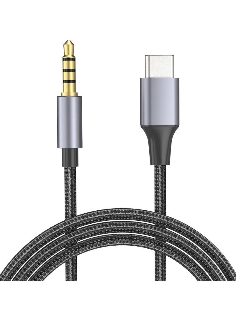 سلك توصيل USB C إلى سماعة الرأس 3.5 مم للسيارة، محول كبل الصوت من نوع C إلى مقبس AUX 3.5 مم متوافق مع Samsung Galaxy S24 S23 S22 S21 Note 20، Pixel 4 5 XL بطول 1 متر. - Image 5