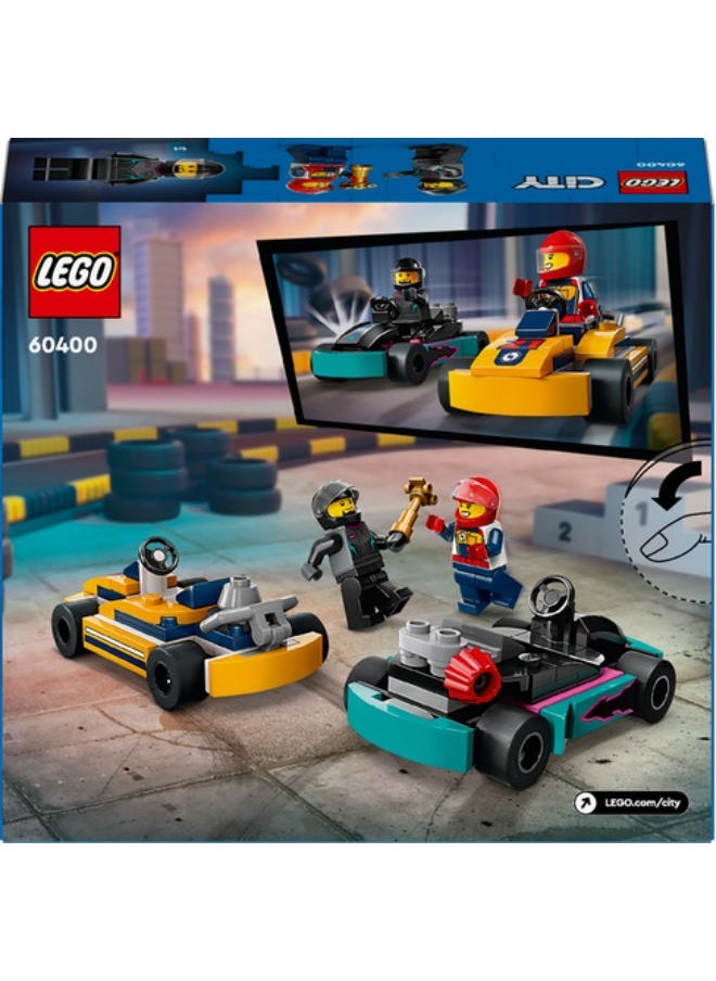 LEGO - 60400 Go-Karts And Race Drivers Building Set - Image 1
