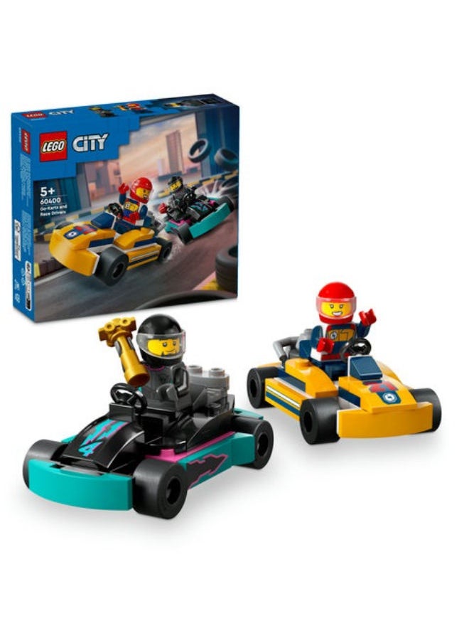 LEGO - 60400 Go-Karts And Race Drivers Building Set - Image 1