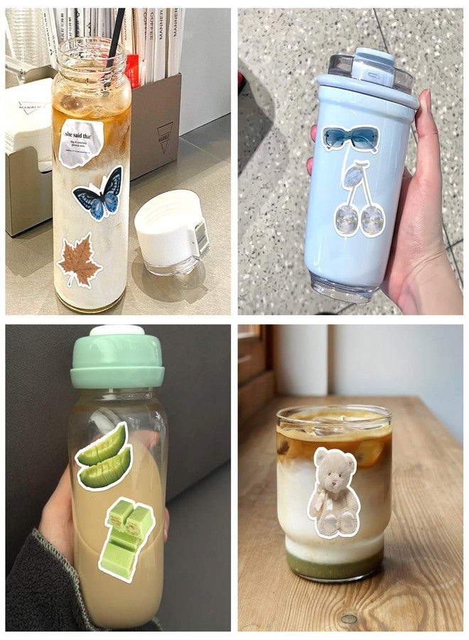 BOMICHI 440 Pcs Vintage Aesthetic Stickers for Scrapbooks Laptop Water Bottles Skateboard Notebooks Phone Kindle, Cute Vinyl Stickers for Kids Teens Adults Girls - Image 2