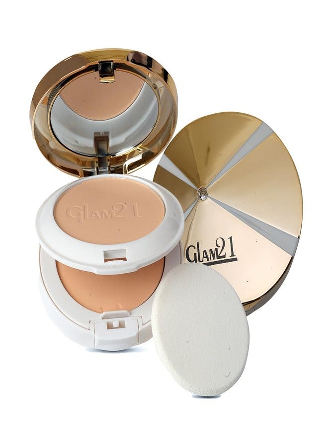 Glam 21 Glam21 Natural Essence Oil-Control 2-in-1 Compact Powder| Long Lasting for Makeup Matte Finish with Vitamin-E| All Skin Type | Tan-03 - Image 1