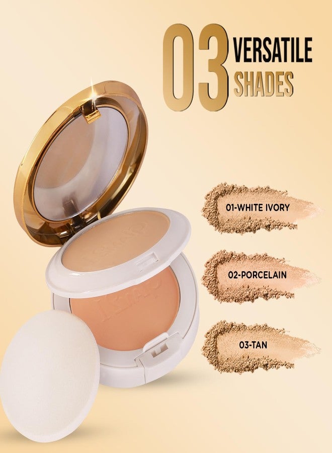 Glam 21 Glam21 Natural Essence Oil-Control 2-in-1 Compact Powder| Long Lasting for Makeup Matte Finish with Vitamin-E| All Skin Type | Tan-03 - Image 4