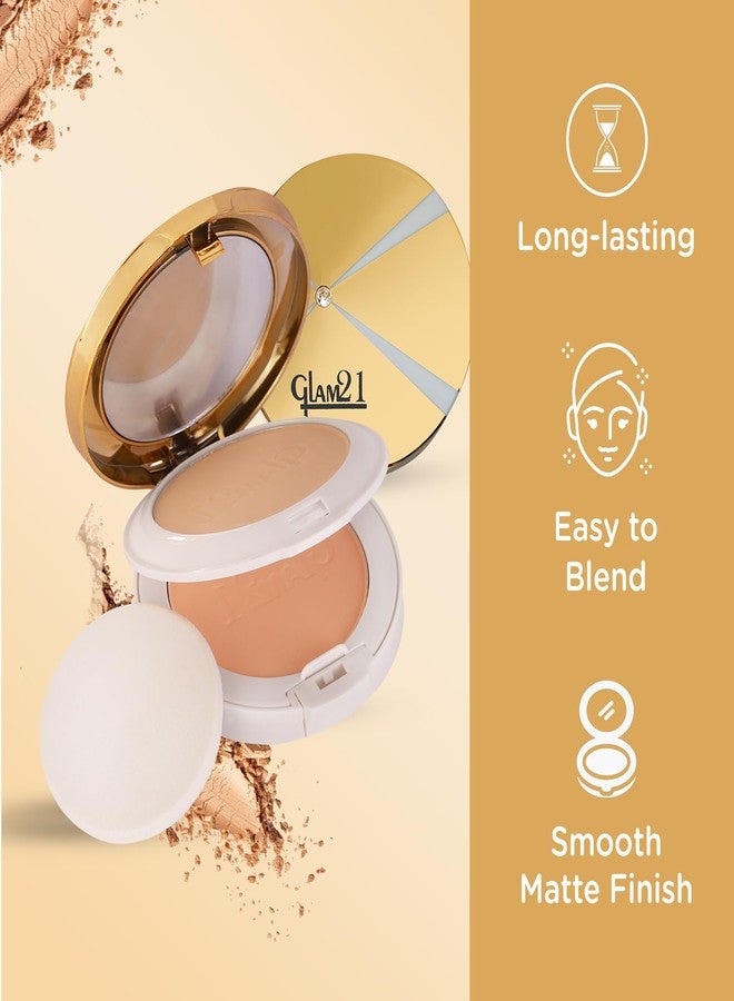 Glam 21 Glam21 Natural Essence Oil-Control 2-in-1 Compact Powder| Long Lasting for Makeup Matte Finish with Vitamin-E| All Skin Type | Tan-03 - Image 3