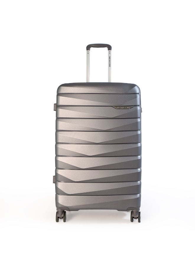 NEWCOM Polypropylene Suitcase, 4 Spinner Wheels, Lightweight Hard Shell | Shock Resistant | Durable PP Material | TSA Lock | Fashion Design |  Warranty | NEWCOM - Image 1