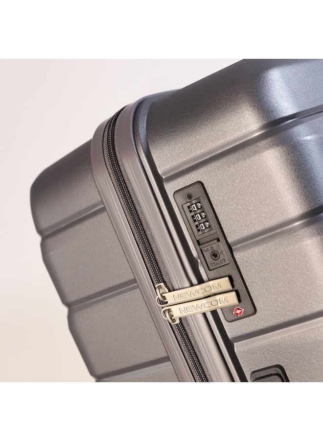 NEWCOM Polypropylene Suitcase, 4 Spinner Wheels, Lightweight Hard Shell | Shock Resistant | Durable PP Material | TSA Lock | Fashion Design |  Warranty | NEWCOM - Image 4