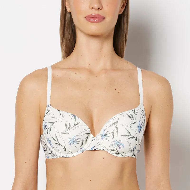 لا سينزا Cotton Demi Bra in Falling Foliage