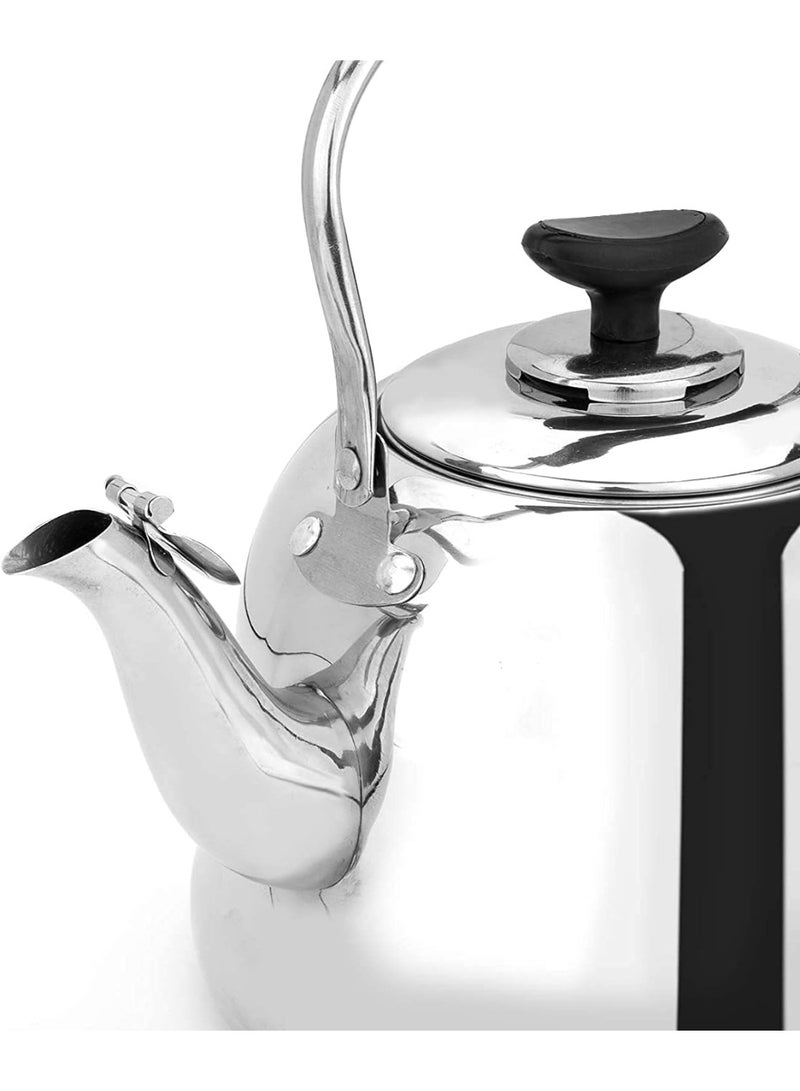 Stainless Steel Tea Pot with 1.0 litres, silver - Image 3
