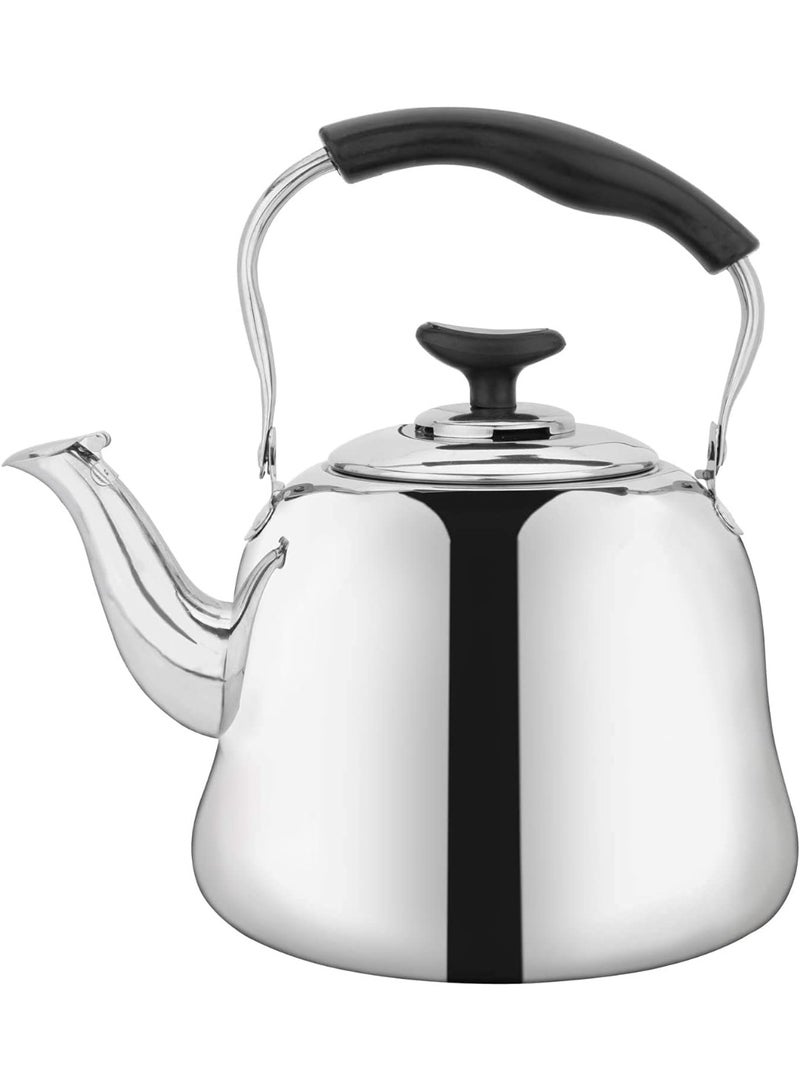 Stainless Steel Tea Pot with 1.0 litres, silver - Image 1