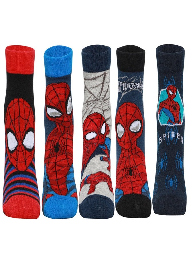 Supersox Ankle Disney Character Socks for Kids, Made with Breathable, Anti Odour & Moisture Absorbent Combed Cotton with a Extra Durable Welt, Ideal For All Day Wear (Pack Of 5) - Image 1