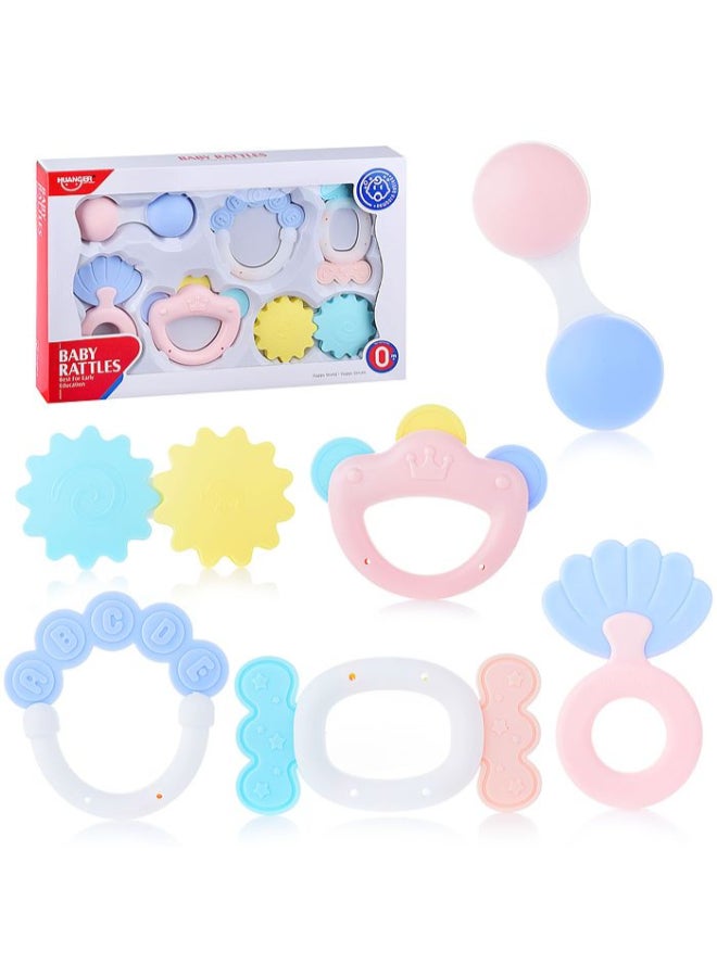 HUANGER طقم ألعاب رنين عضاضة، 6 قطع - Image 1